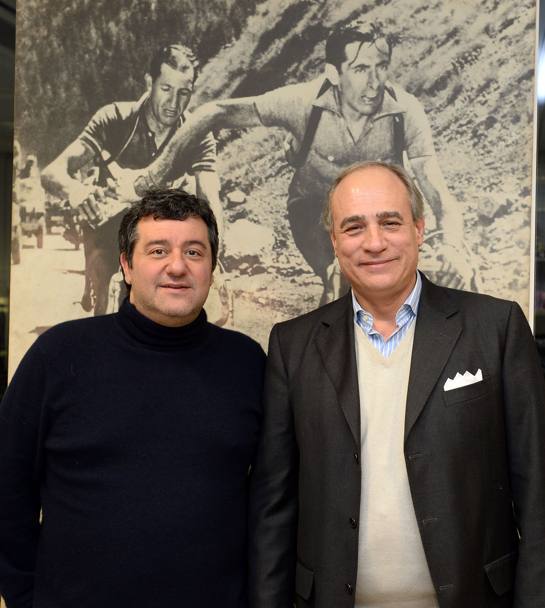 Con il direttore della Gazzetta dello Sport, Andrea Monti (Foto Bozzani)